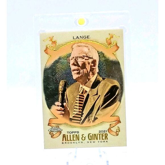 2021 Topps Chrome Allen And Ginter Celebrity #270 Mike Lange - Picture 3 of 6